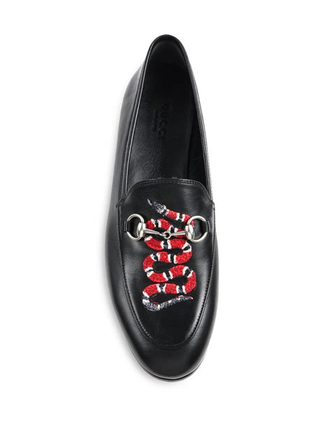 gucci brixton loafer snake